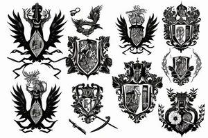 Coat of arms of Ukraine tattoo idea