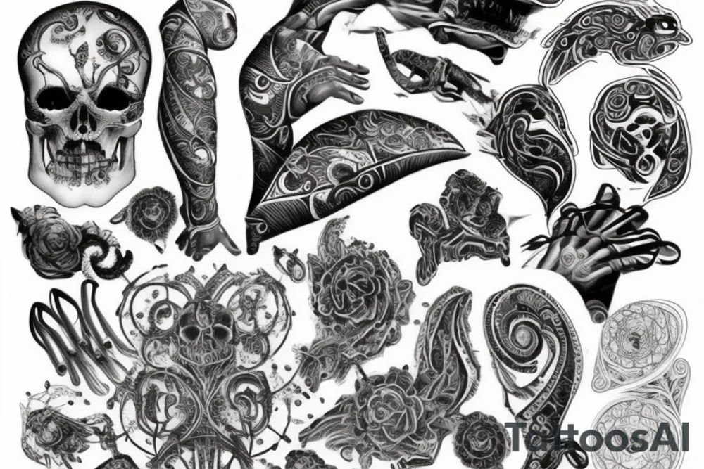 древнегреческие римские боги tattoo idea