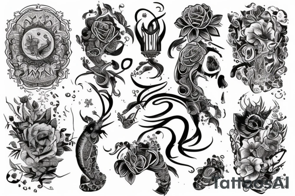 древнегреческие римские боги tattoo idea