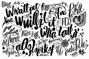 Quote, "what if it all works out" tattoo idea