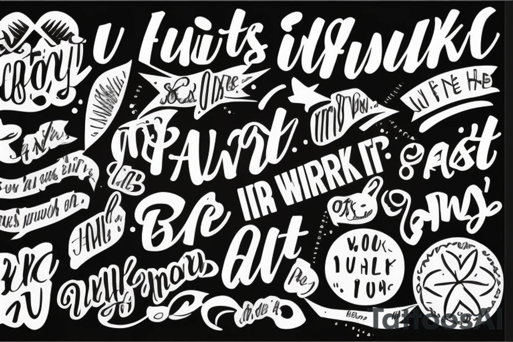Quote, "what if it all works out" tattoo idea