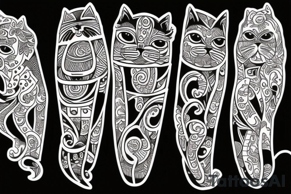 killer cat tattoo idea