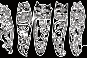 killer cat tattoo idea