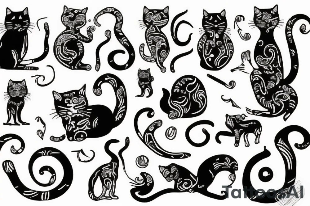 killer cat tattoo idea