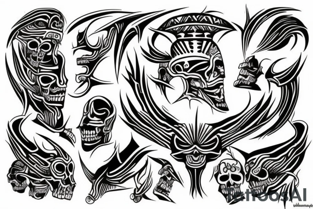 god of death tattoo idea
