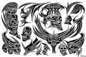 god of death tattoo idea