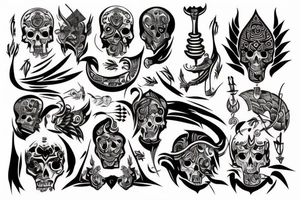 god of death tattoo idea