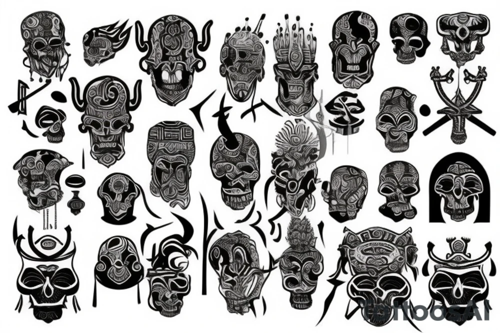 god of death tattoo idea