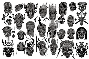 god of death tattoo idea