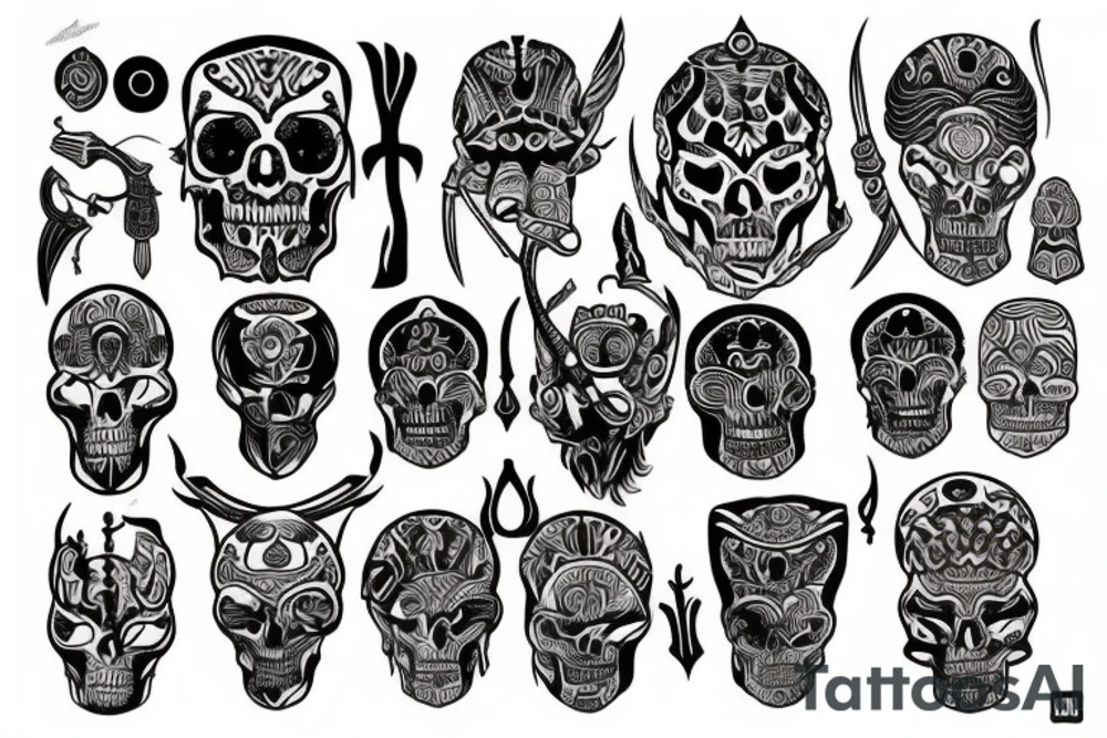 god of death tattoo idea