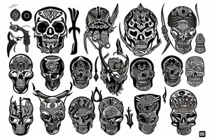 god of death tattoo idea