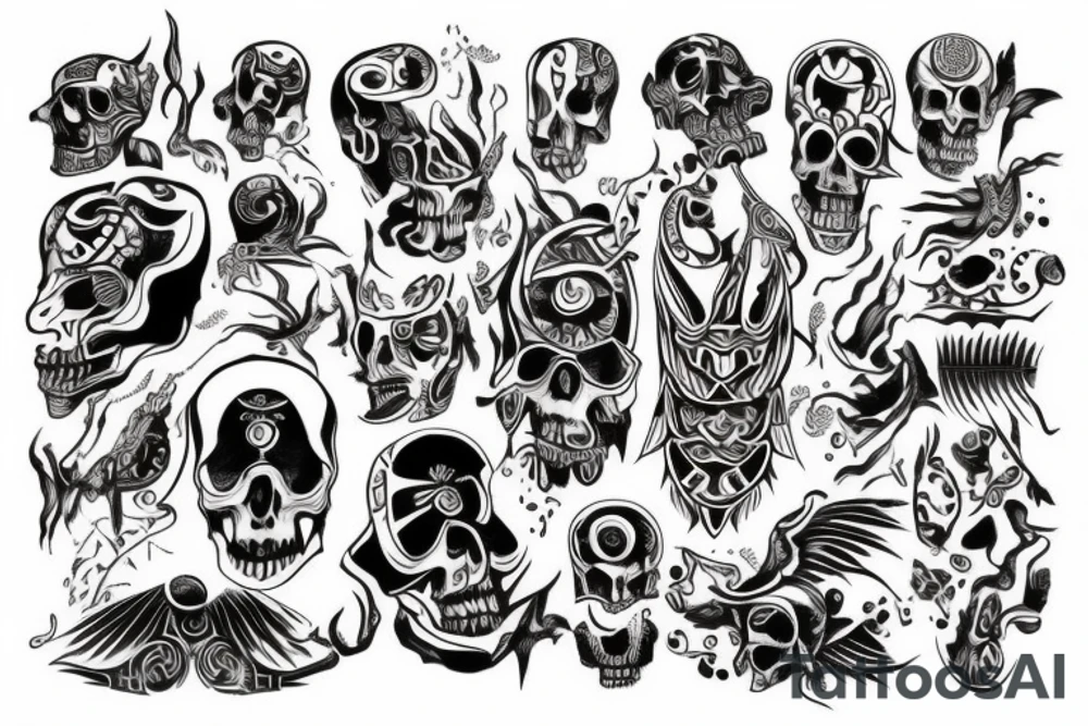 god of death tattoo idea