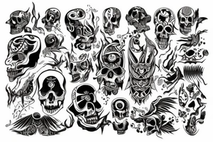god of death tattoo idea