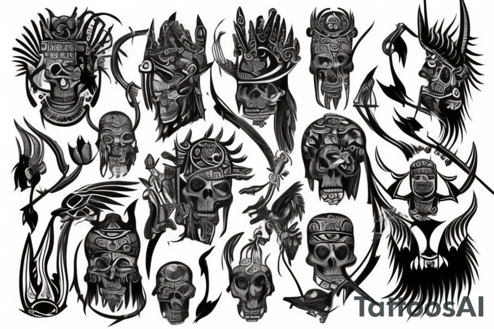 god of death tattoo idea