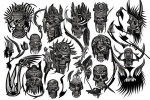 god of death tattoo idea