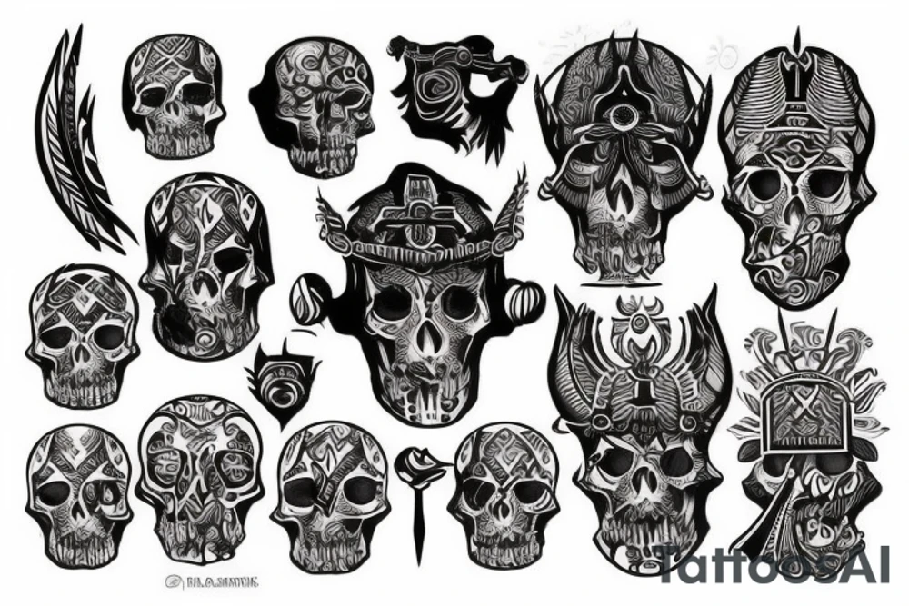 god of death tattoo idea
