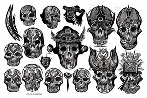 god of death tattoo idea