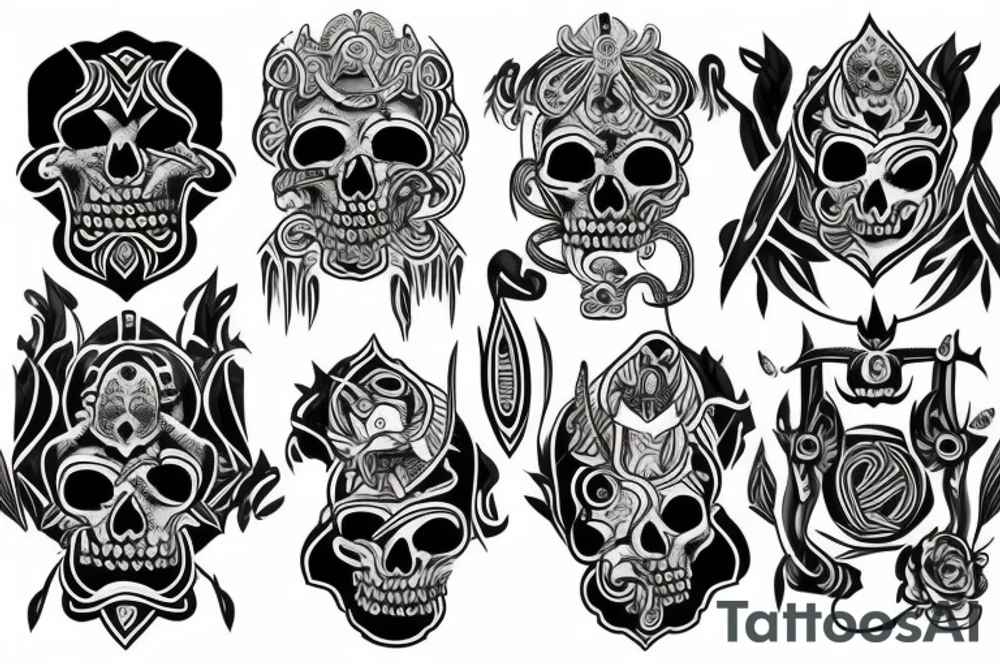 god of death tattoo idea