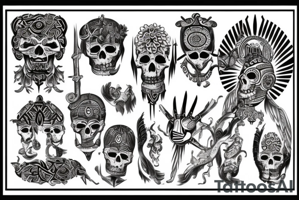 god of death tattoo idea