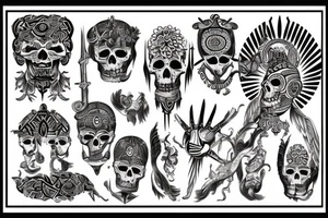 god of death tattoo idea