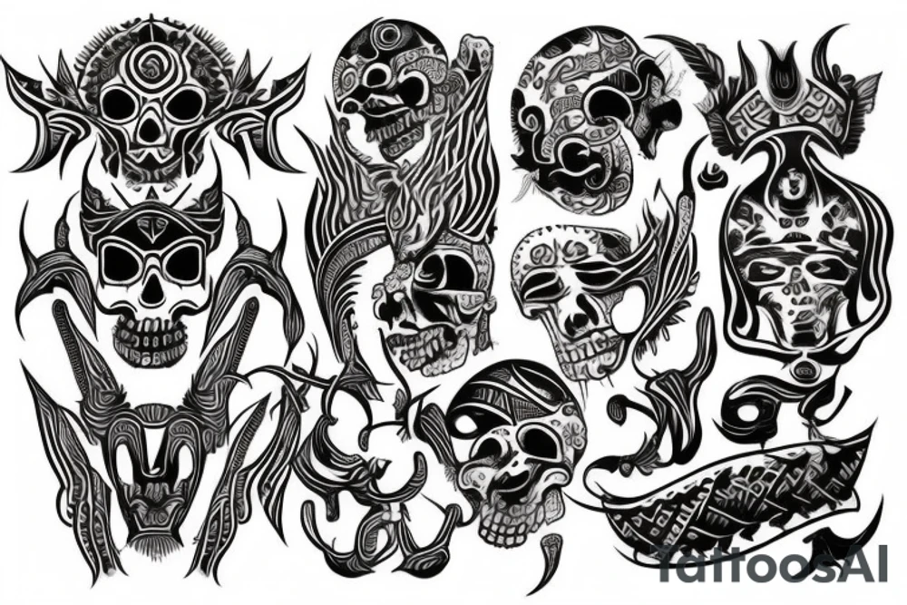 god of death tattoo idea
