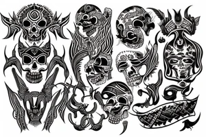 god of death tattoo idea