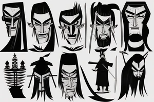 samurai jack tattoo idea