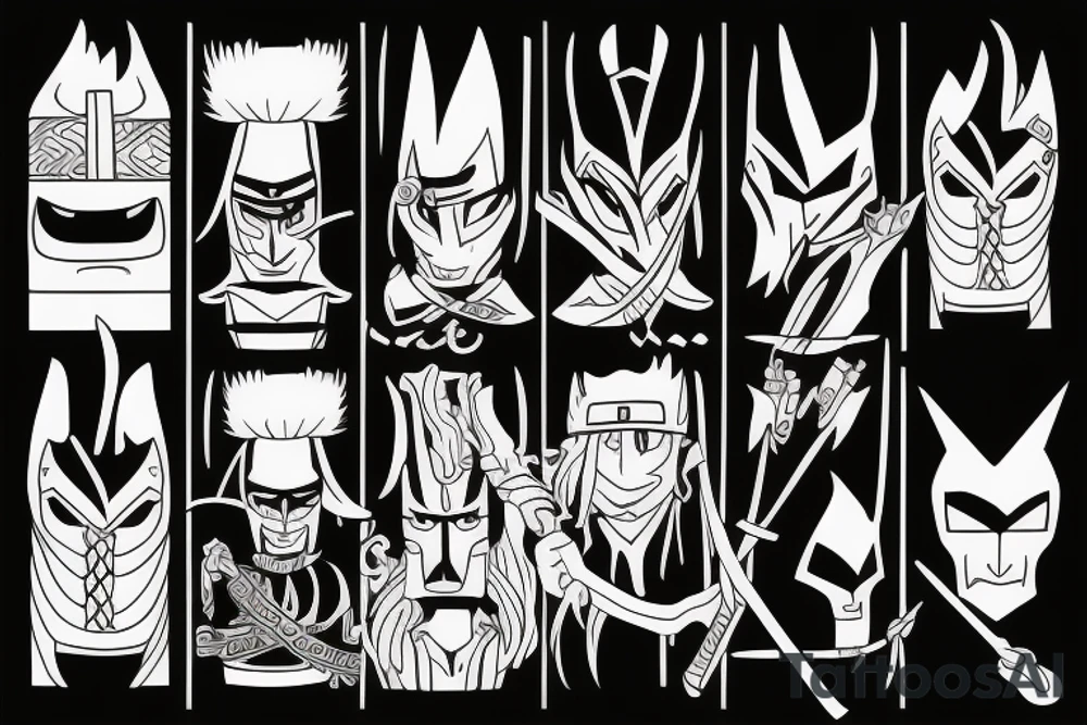 samurai jack tattoo idea