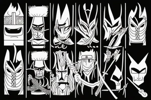 samurai jack tattoo idea