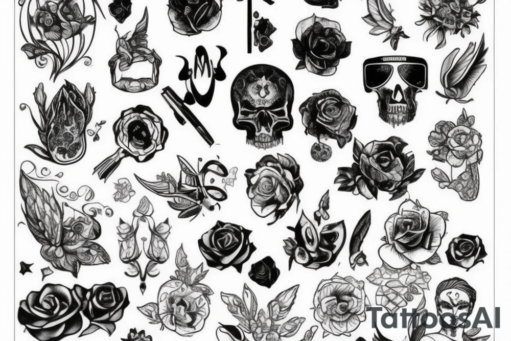 Чарли Чаплин силуэт tattoo idea