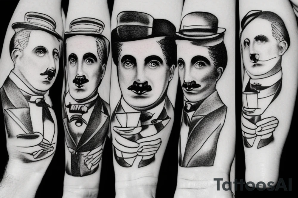 Charlie Chaplin's tattoo idea