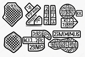 A dice with three sides each showing the letters K, Y and M in braille alphabet tattoo idea