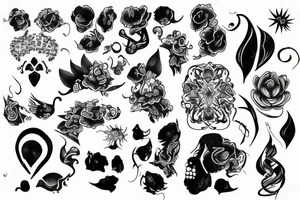 Blackwork polinesia tattoo idea