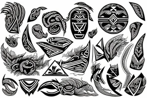 Blackwork polynesia tattoo idea