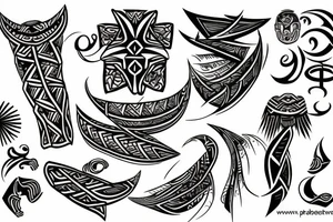 Blackwork polynesia tattoo idea