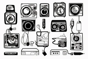 electronics tattoo idea