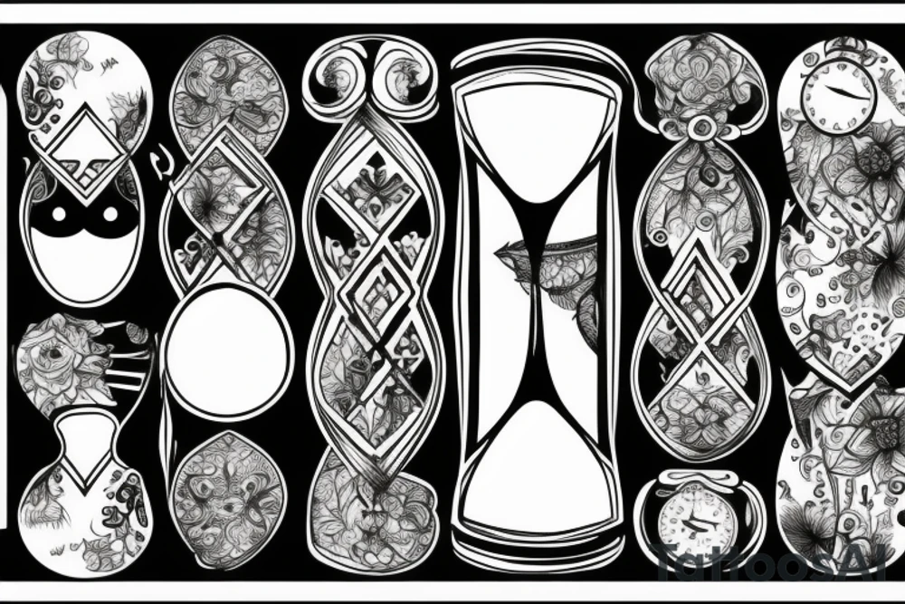 hourglass tattoo idea