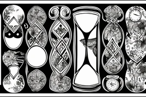 hourglass tattoo idea