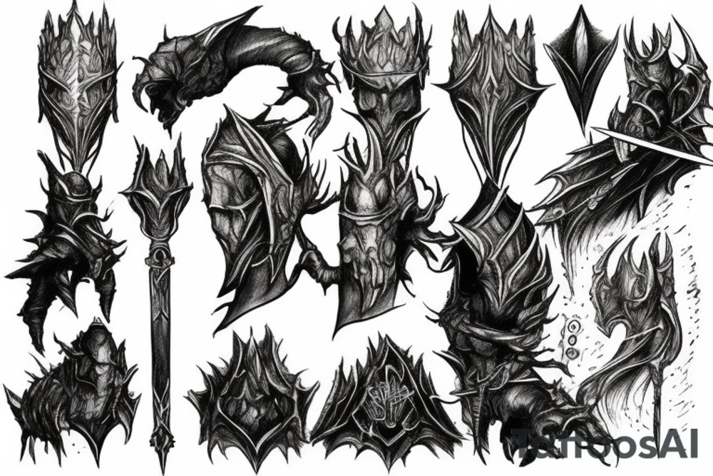 Elden ring dark souls tattoo idea