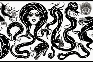 Medusa animal tattoo idea