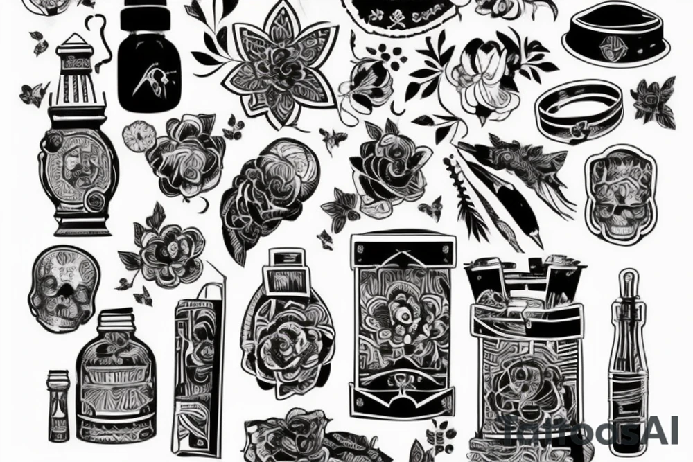 Путешествия и удовольствие от жизни tattoo idea