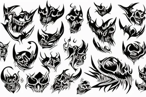 demon from hell tattoo idea