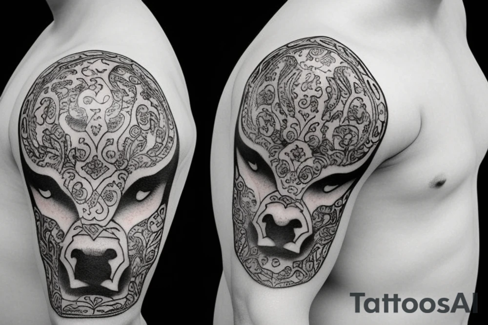 spanish bull tattoo idea