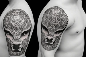 spanish bull tattoo idea
