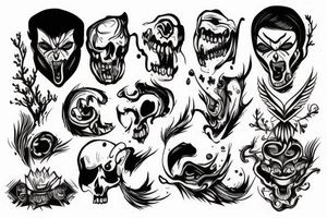 Anger and hatred tattoo idea
