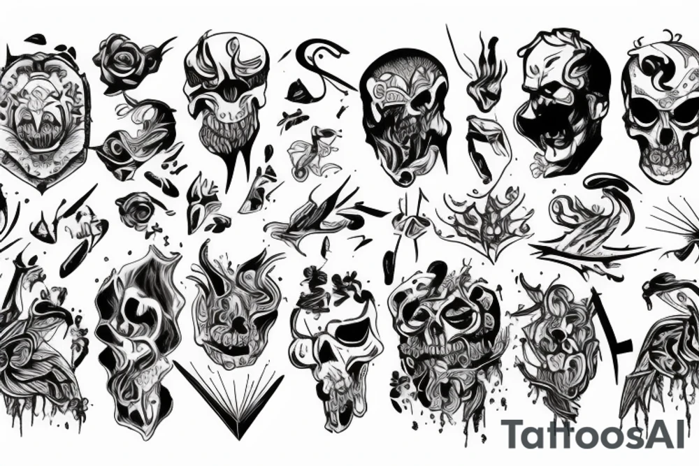 Anger and hatred tattoo idea