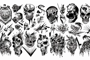 Anger and hatred tattoo idea
