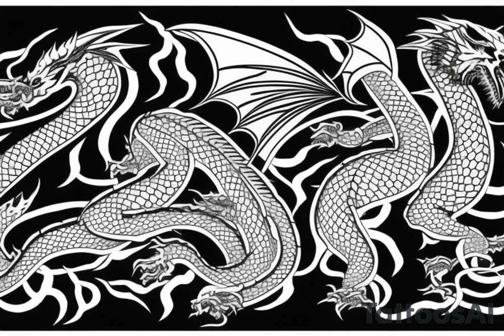 Tattoo dragon full back style japan tattoo idea