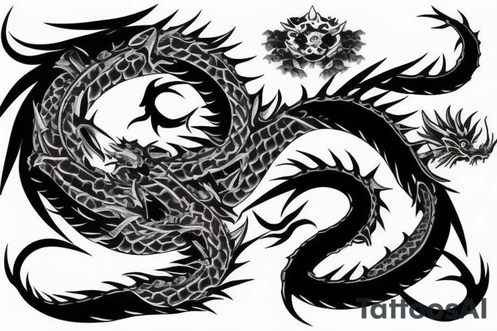 Tattoo dragon full back style japan tattoo idea