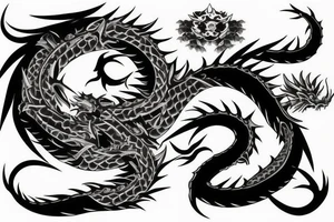 Tattoo dragon full back style japan tattoo idea